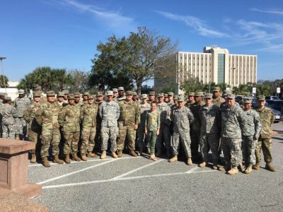 Graci Tubbs with the 143rd Expeditionary Sustainment Command in sunny Florida