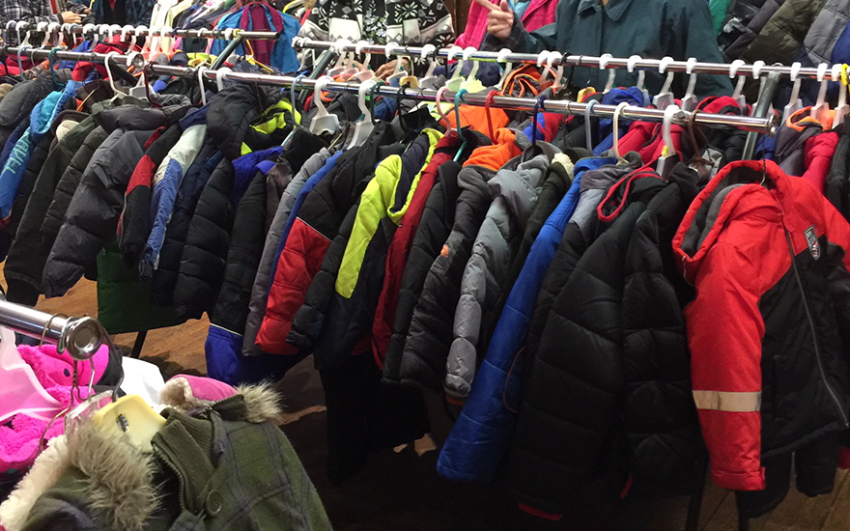 Hundreds of coats to keep children warm all winter.