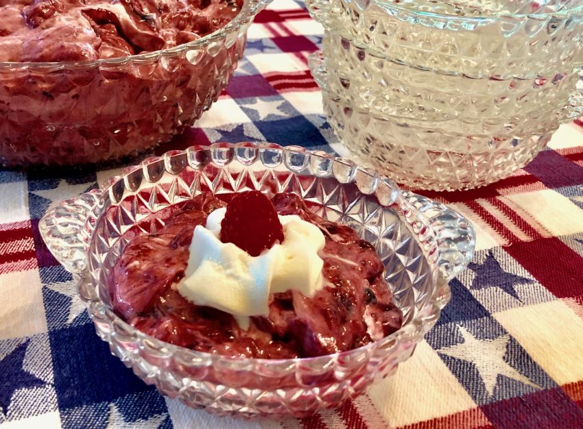 Blueberry Raspberry Salad - a perfectly patriotic dessert