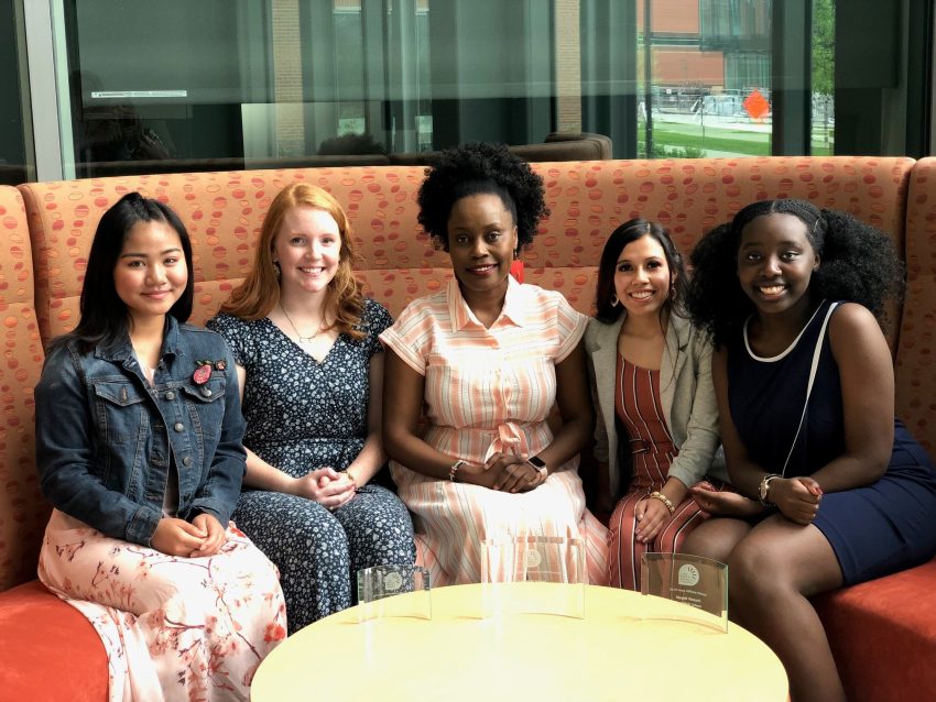 Nancy Mwirotsi with a few of her students.