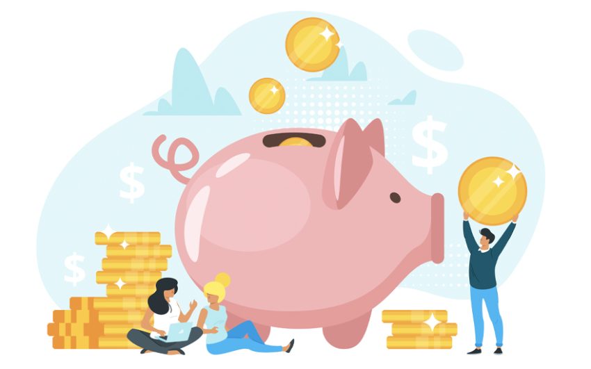 Piggy bank graphic