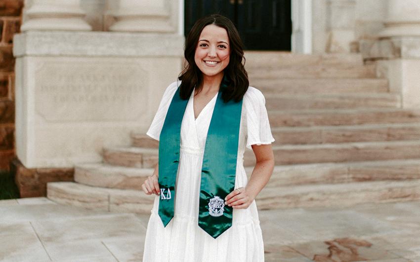 Scholarship recipient Heidi O'Brien